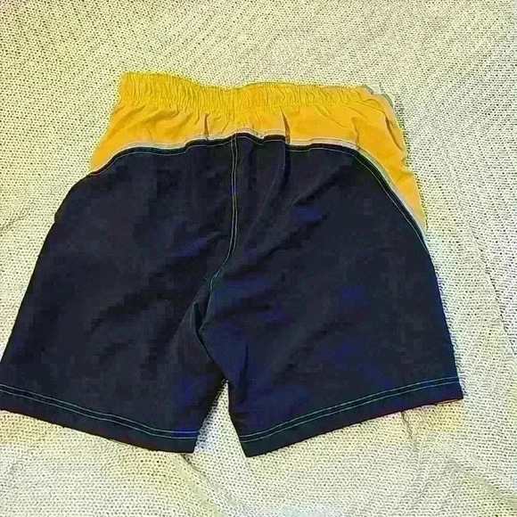 Mens Speedo Trunks Blue and Yellow with Waterproof Pouch Large - Picture 4 of 4